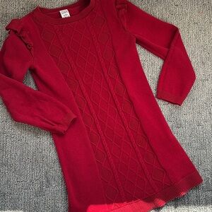 10 for $10🔥Red Cable Knit Sweater Dress
